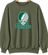 Loyola Stealie Premium Unisex Crewneck — Design: Loyola University Maryland — Military Green