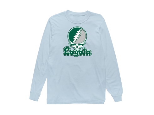Loyola Stealie Premium Unisex Long-Sleeve — Design: Loyola University Maryland — Chambray