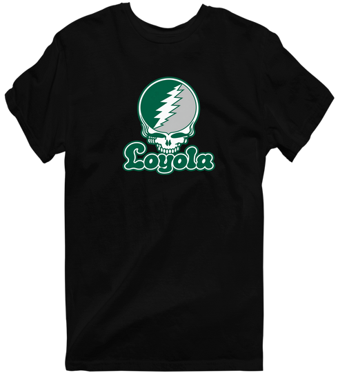 Loyola Stealie Premium Unisex T-Shirt — Design: Loyola University Maryland — Black
