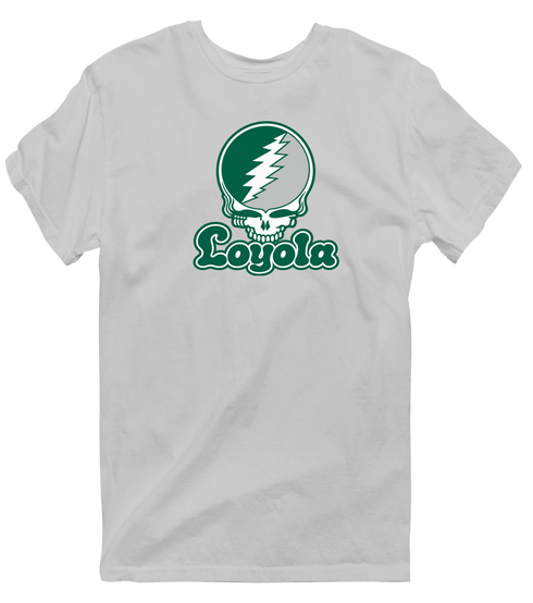 Loyola Stealie Premium Unisex T-Shirt — Design: Loyola University Maryland — Sport Grey