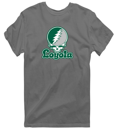 Loyola Stealie Premium Unisex T-Shirt — Design: Loyola University Maryland — Charcoal