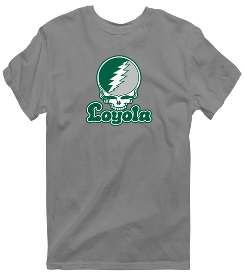 Loyola Stealie Premium Unisex T-Shirt — Design: Loyola University Maryland — Dark Heather