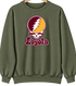 Loyola Stealie Premium Unisex Crewneck — Military Green