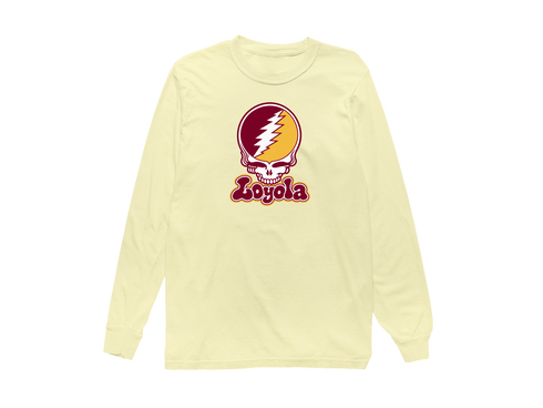 Loyola Stealie Premium Unisex Long-Sleeve — Design: Loyola University — Butter