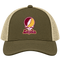 Loyola Stealie Premium Unisex Trucker Cap — Design: Loyola University — Moss/Khaki