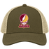 Loyola Stealie Premium Unisex Trucker Cap — Design: Loyola University — Moss/Khaki