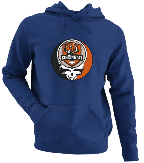 Cincinnati Football - Premium Grateful Dead Hoodie - Navy - 2