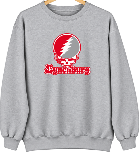 Lynchburg Stealie Premium Unisex Crewneck — Design: Lynchburg University of — Sport Grey