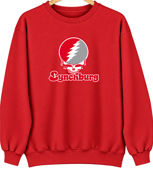 Lynchburg Stealie Premium Unisex Crewneck — Design: Lynchburg University of — Red