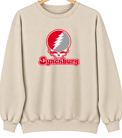 Lynchburg Stealie Premium Unisex Crewneck — Design: Lynchburg University of — Sand
