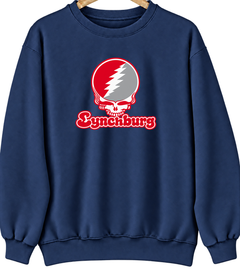 Lynchburg Stealie Premium Unisex Crewneck — Design: Lynchburg University of — Navy