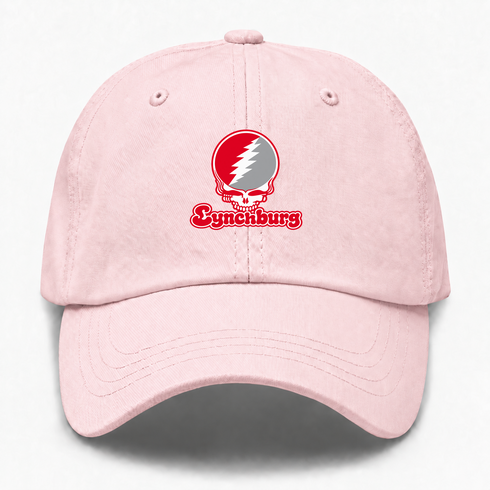 Lynchburg Stealie Premium Unisex Dad Hat — Design: Lynchburg University of — Pink