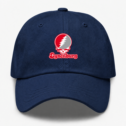 Lynchburg Stealie Premium Unisex Dad Hat — Design: Lynchburg University of — Navy