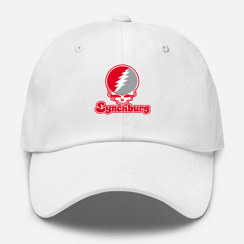 Lynchburg Stealie Premium Unisex Dad Hat — Design: Lynchburg University of — White