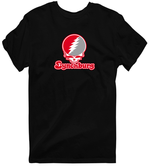 Lynchburg Stealie Premium Unisex T-Shirt — Design: Lynchburg University of — Black