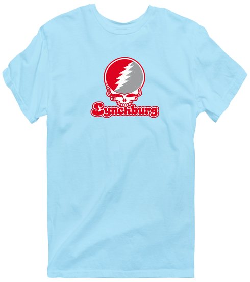 Lynchburg Stealie Premium Unisex T-Shirt — Design: Lynchburg University of — Light Blue