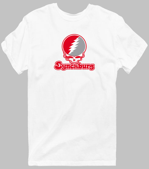 Lynchburg Stealie Premium Unisex T-Shirt — Design: Lynchburg University of — White