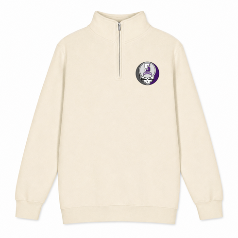 Scranton - Premium Grateful Dead Quarter-Zip Pullover - Sand - 1