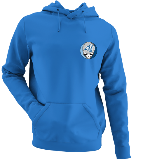 Connecticut College - Premium Grateful Dead Left Chest Hoodie - Heather Royal - 5