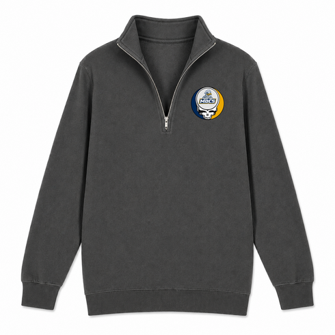 University of Chatanooga - Premium Grateful Dead Quarter-Zip Pullover - Charcoal - 6