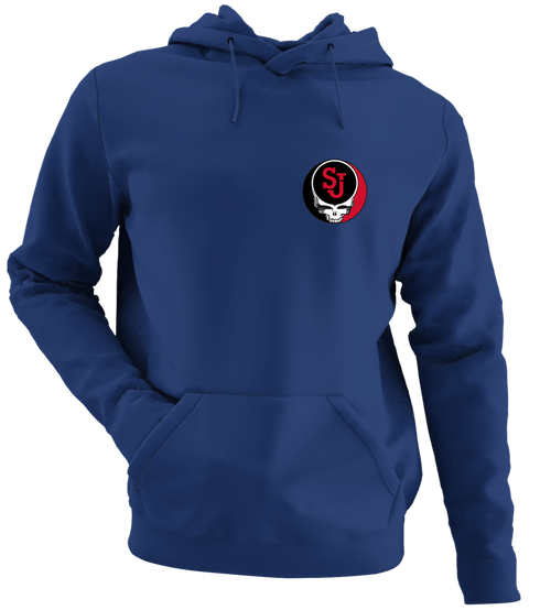 St John's University - Premium Grateful Dead Left Chest Hoodie - Navy