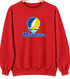 Madonna Stealie Premium Unisex Crewneck — Design: Madonna University — Red