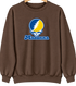 Madonna Stealie Premium Unisex Crewneck — Design: Madonna University — Brown