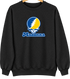 Madonna Stealie Premium Unisex Crewneck — Design: Madonna University — Black