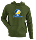 Madonna Stealie Premium Unisex Hoodie — Design: Madonna University — Military Green