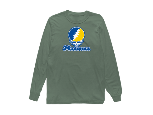 Madonna Stealie Premium Unisex Long-Sleeve — Design: Madonna University — Light Green