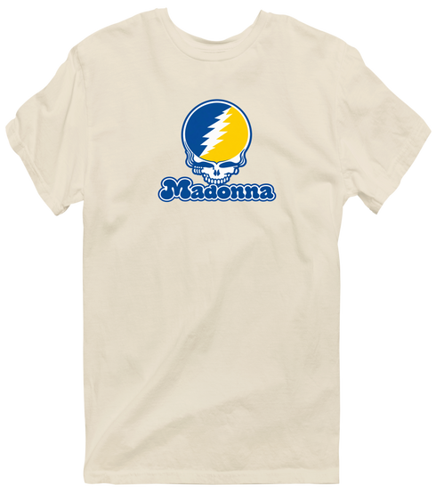 Madonna Stealie Premium Unisex T-Shirt — Design: Madonna University — Sand