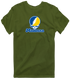 Madonna Stealie Premium Unisex T-Shirt — Design: Madonna University — Military Green