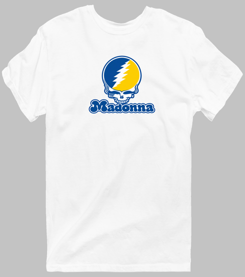 Madonna Stealie Premium Unisex T-Shirt — Design: Madonna University — White