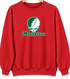 Manhattan Stealie Premium Unisex Crewneck — Design: Manhattan College — Red