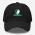 Manhattan Stealie Premium Unisex Dad Hat — Design: Manhattan College — Black