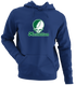 Manhattan Stealie Premium Unisex Hoodie — Design: Manhattan College — Navy