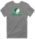 Manhattan Stealie Premium Unisex T-Shirt — Design: Manhattan College — Dark Heather