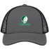 Manhattan Stealie Premium Unisex Trucker Cap — Design: Manhattan College — Charcoal/Black