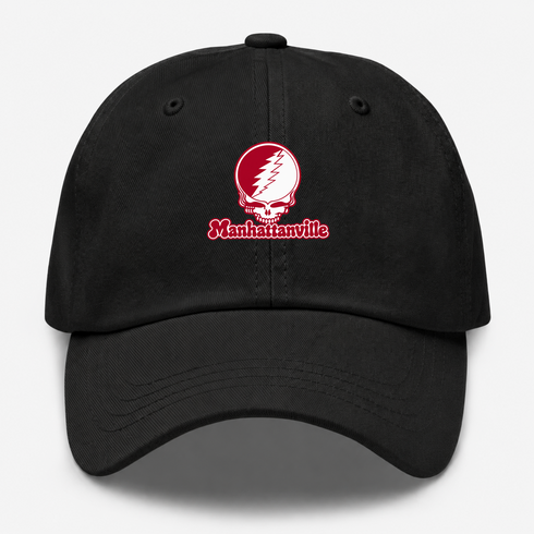Manhattanville Stealie Premium Unisex Dad Hat — Design: Manhattanville College — Black