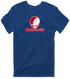 Manhattanville Stealie Premium Unisex T-Shirt — Design: Manhattanville College — Navy