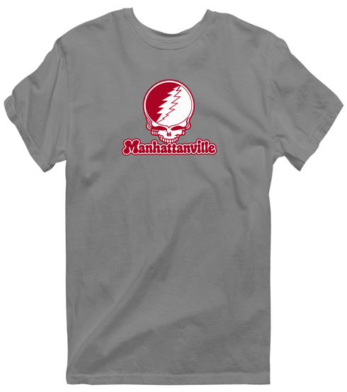 Manhattanville Stealie Premium Unisex T-Shirt — Design: Manhattanville College — Dark Heather