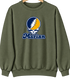 Marian Stealie Premium Unisex Crewneck — Design: Marian University — Military Green