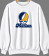 Marian Stealie Premium Unisex Crewneck — Design: Marian University — White