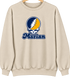 Marian Stealie Premium Unisex Crewneck — Design: Marian University — Sand