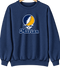 Marian Stealie Premium Unisex Crewneck — Design: Marian University — Navy