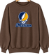 Marian Stealie Premium Unisex Crewneck — Design: Marian University — Brown