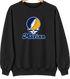 Marian Stealie Premium Unisex Crewneck — Design: Marian University — Black