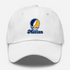 Marian Stealie Premium Unisex Dad Hat — Design: Marian University — White