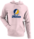Marian Stealie Premium Unisex Hoodie — Design: Marian University — Light Pink