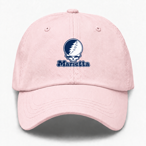 Marietta Stealie Premium Unisex Dad Hat — Design: Marietta College — Pink